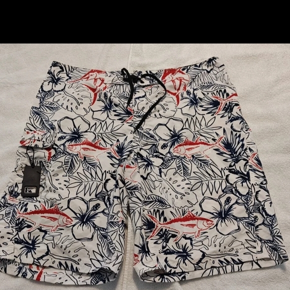 Columbia Other - Men's Columbia Fish Print Swim Shorts None Mesh Large